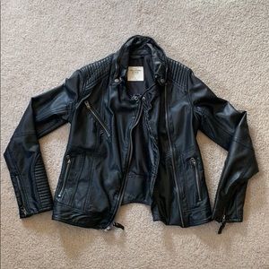 Abercrombie leather jacket